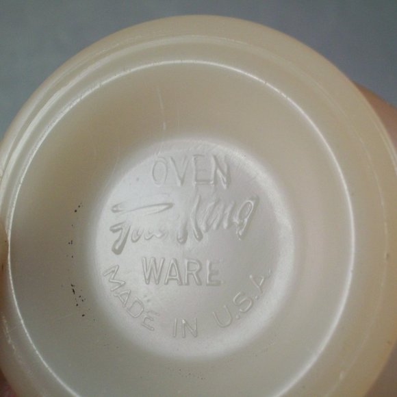 Vintage Fire King Peach Lustre Laurel Leaf Creamer - Picture 5 of 6